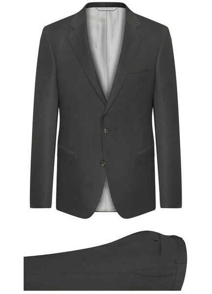 Samuelsohn Grey Ice Wool Suit - Classic Fit