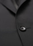 Samuelsohn Black Double Twist Blazer - Contemporary Fit