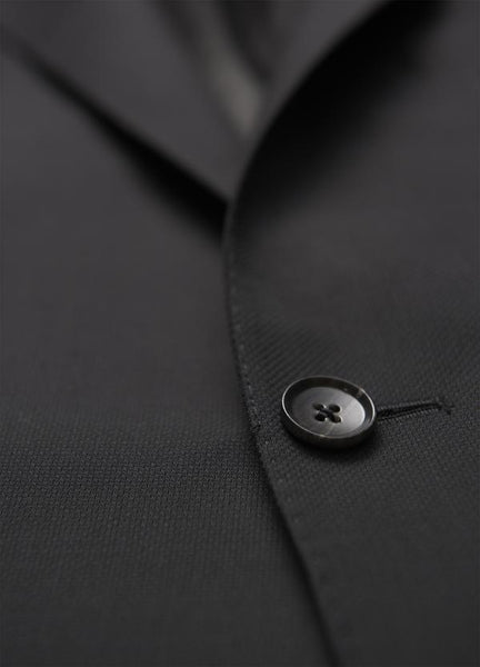 Samuelsohn Black Double Twist Blazer - Contemporary Fit