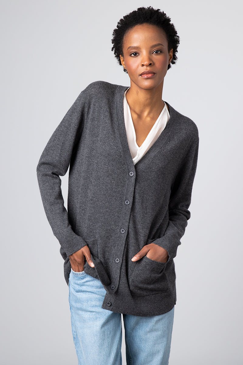 Kinross Cashmere Boyfriend Cardigan - LFSC2-142 – Mark Berman