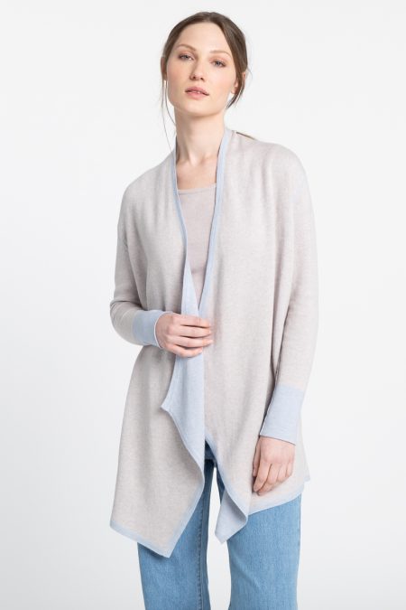 Kinross Cashmere Reversible Drape Cardigan - LFSD3-328 – Mark