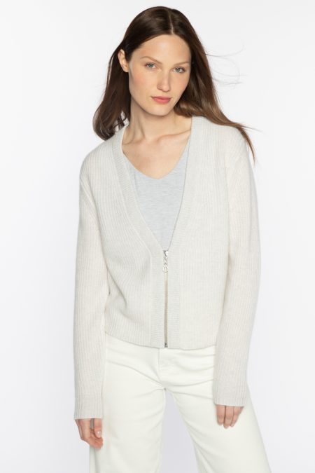 Cropped on sale cashmere cardigan