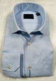 Calder Carmel Ultimate Brushed Oxford Solid Sport Shirt in Sky Blue