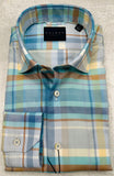 Calder Carmel Luxury Panama Oxford Sport Shirt in Sky Blue