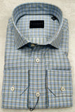 Calder Carmel Luxury Superfine Twill Sport Shirt in Sky Blue