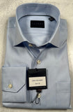 Calder Carmel Luxury 100'S 2Ply Twill Solid Sport Shirt in Sky Blue