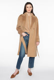 Kinross Cashmere Notch Collar Belted Coat