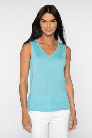 Kinross Cashmere Front to Back Tank