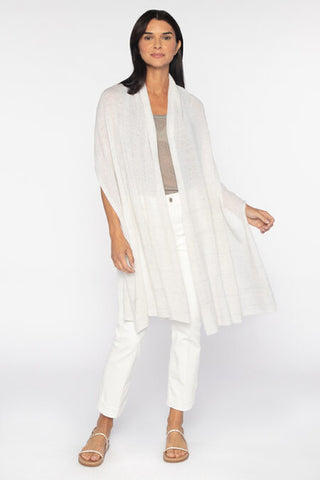 Kinross Cashmere Lurex Stripe Wrap