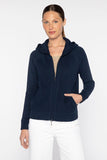 Kinross Cashmere Mixed Stitch Zip Hoodie