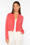 Kinross Cashmere Ruffle Trim Cardigan