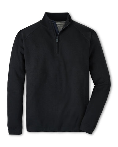 Peter Millar Holmes Quarter-Zip Sweater in Iron