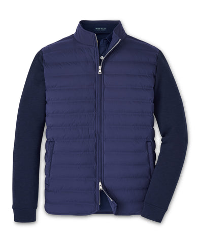 Peter Millar Winsome Hybrid Cardigan in Navy