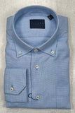 Calder Carmel Luxe Brushed Flannel Twill Sports Shirt in Sky Blue
