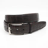 Torino Leather Brown South American Caiman Belt
