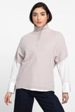 Kinross Cashmere Textured Funnel Pullover