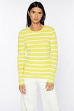 Kinross Cashmere Thermal Striped Crew