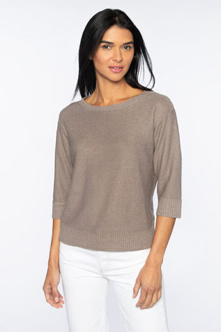 Kinross Cashmere Textured Easy Pullover