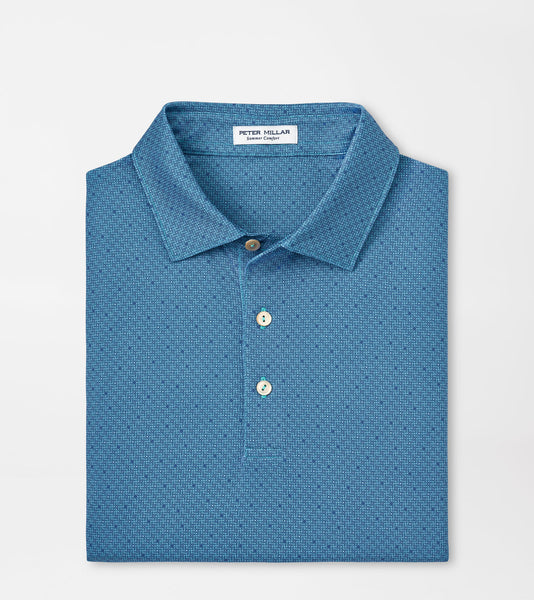 Peter Millar Soriano Performance Jersey Polo in Cabana Blue