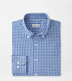 Peter Millar Trenton Crown Lite Cotton-Stretch Sport Shirt in Windsor Blue