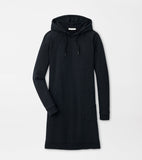 Peter Millar Lava Wash Hooded Dress In Black
