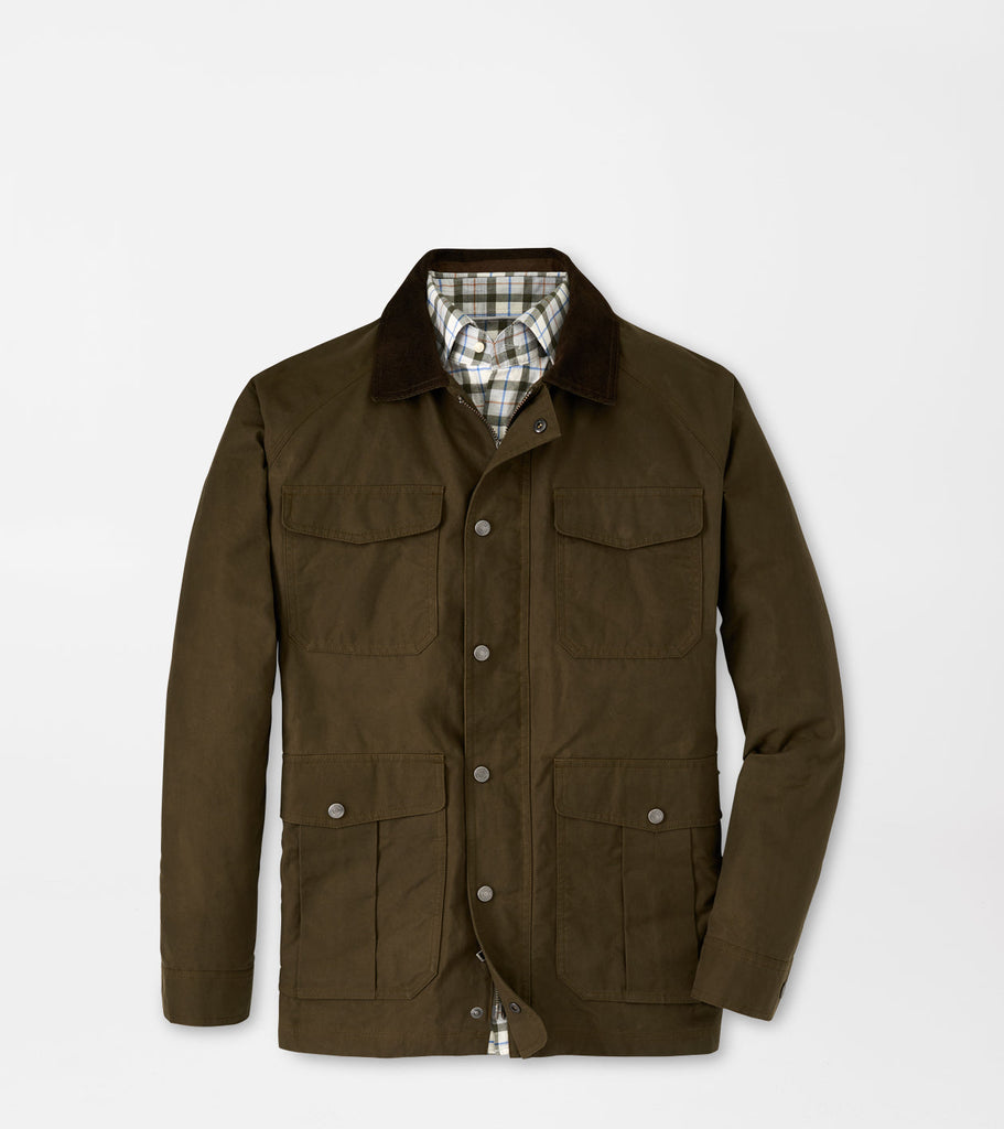 Tall British Millerain Waxed Cotton Field Jacket In Natural, 42% OFF