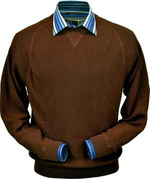Peru Unlimited - Baby Alpaca Sweatshirt in Dark Brown